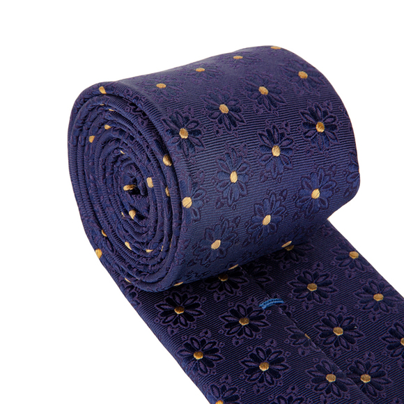 PENROSE GOLD, MIDNIGHT BLUE PAISLEY TIE | MENS - Picture 3 of 4